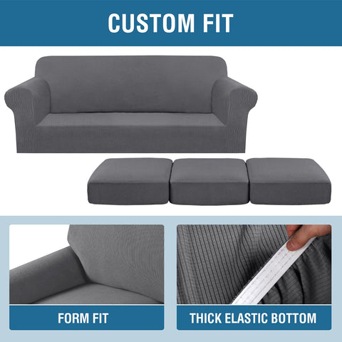 H.VERSAILTEX sofá cubre-cojin-3: acabado uniforme y lavado sencillo