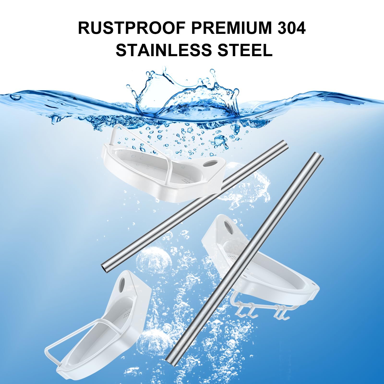 HAMITOR Ajuste de altura de 97 a 300 cm para baños variados.