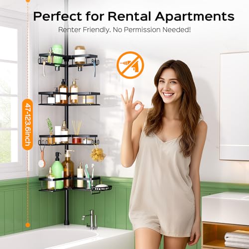 HAMITOR ajuste de altura de barra ducha 47-123 pulgadas