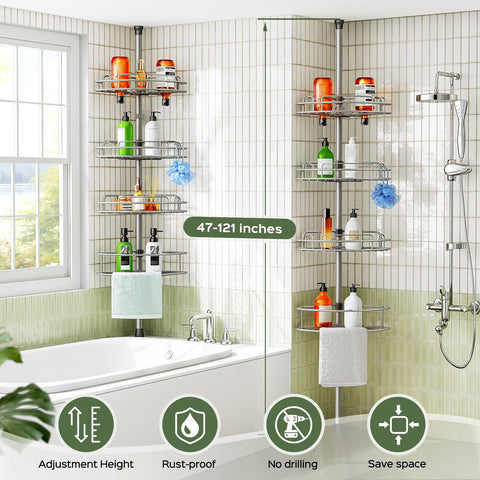 HAMITOR altura ajustable 47–121 pulgadas para techos variados