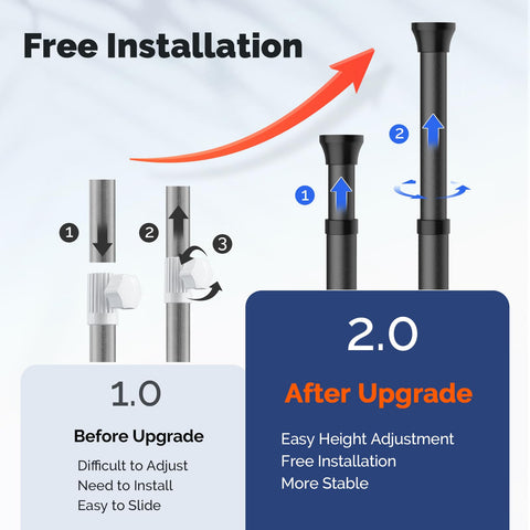 HAMITOR Barra de toallas y ganchos removibles para accesorios.