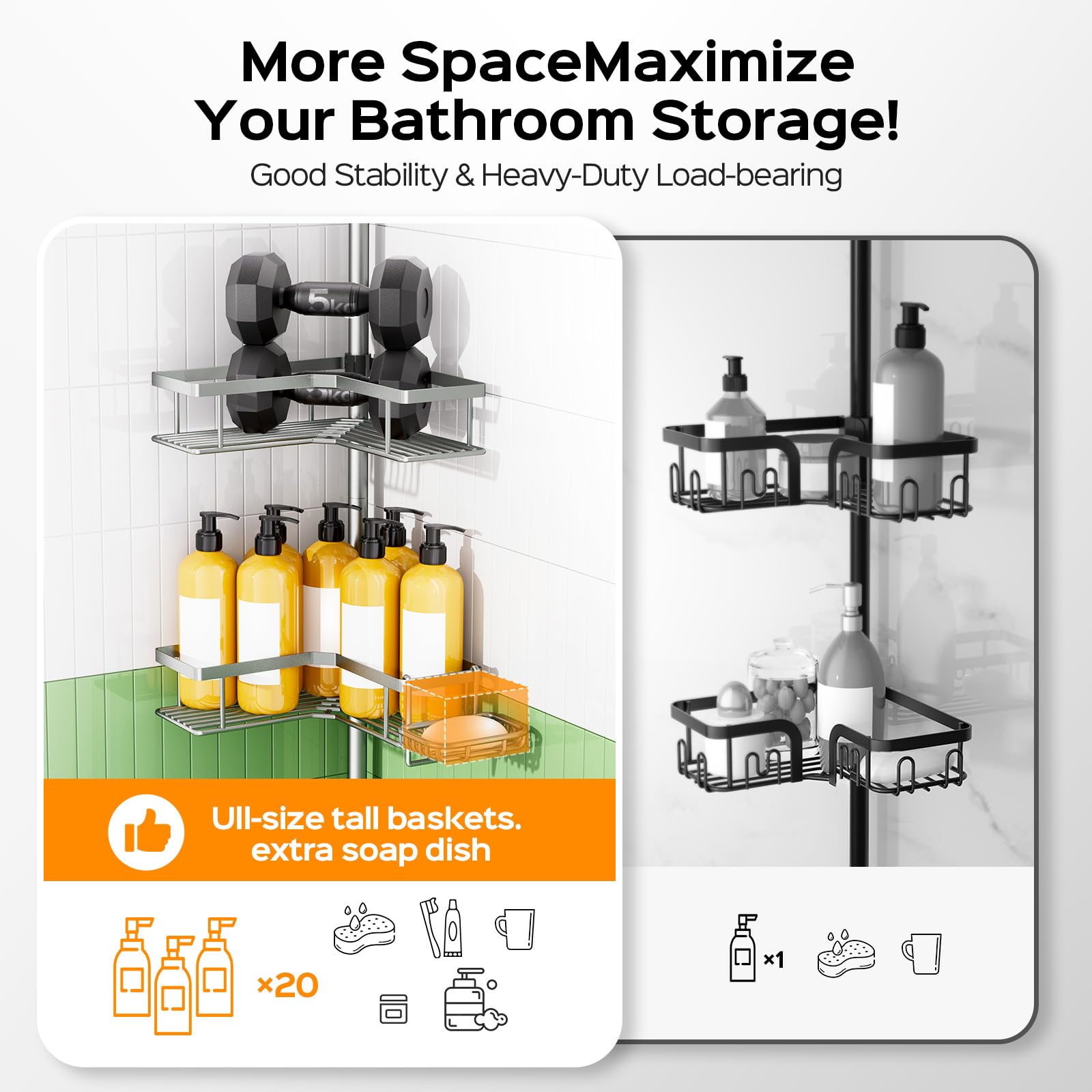 HAMITOR drenaje ventilado en baldas, evita acumulación de agua.