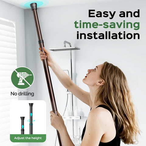 HAMITOR 8 ganchos incluidos para organizar accesorios de baño