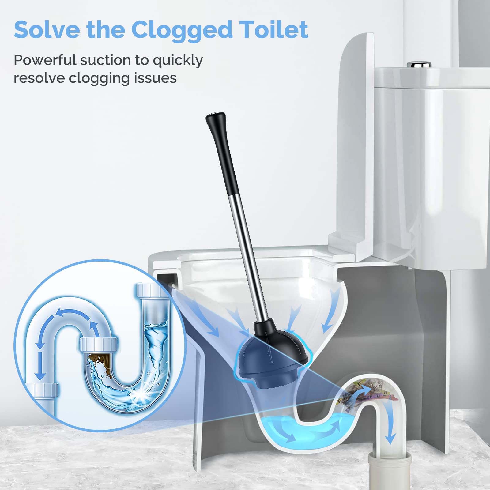 HAMITOR mango ergonómico de acero inoxidable para un agarre cómodo