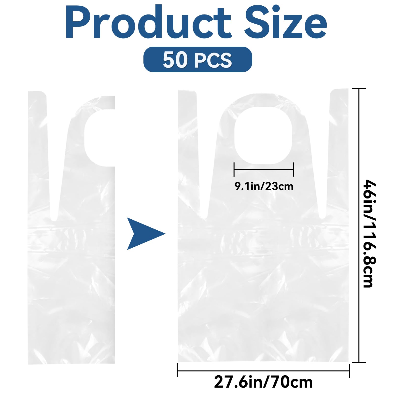 delantal hapray plástico impermeable para pintura y manualidades