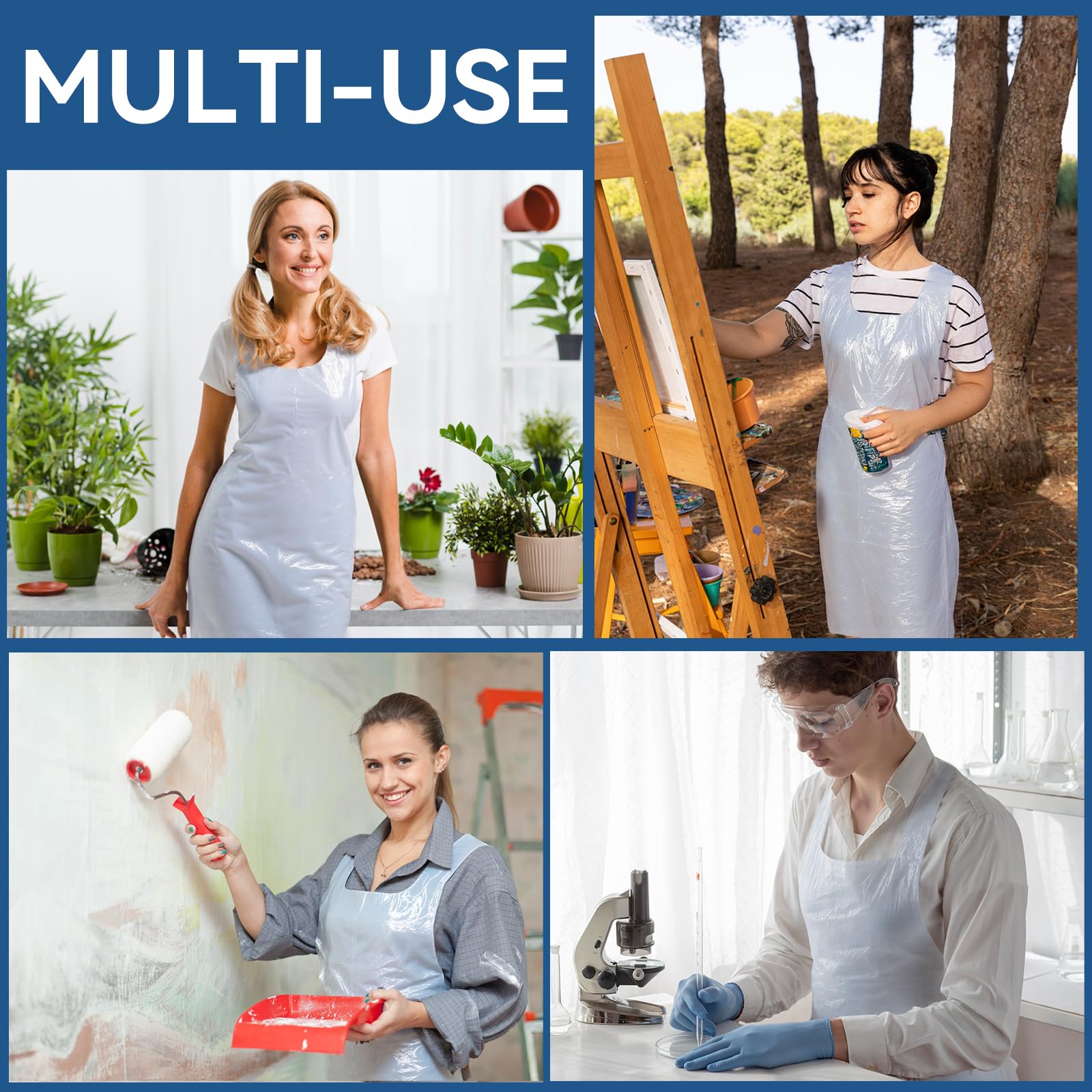 delantal hapray resistente a salpicaduras para servicios en cafetería