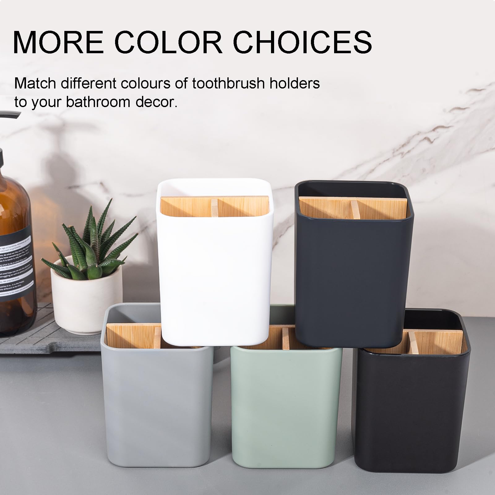 Heagoale portacepillos versátil, apto para cepillos, cosméticos y utensilios.