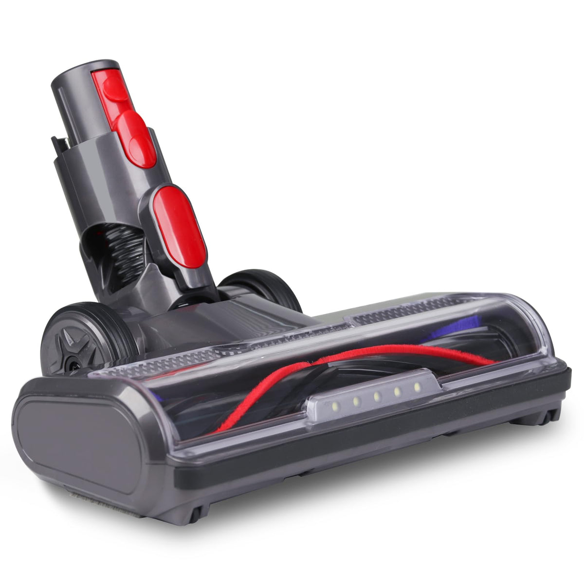 HESTIA acoplador-piso Dyson frontal facilita instalación rápida sin herramientas.