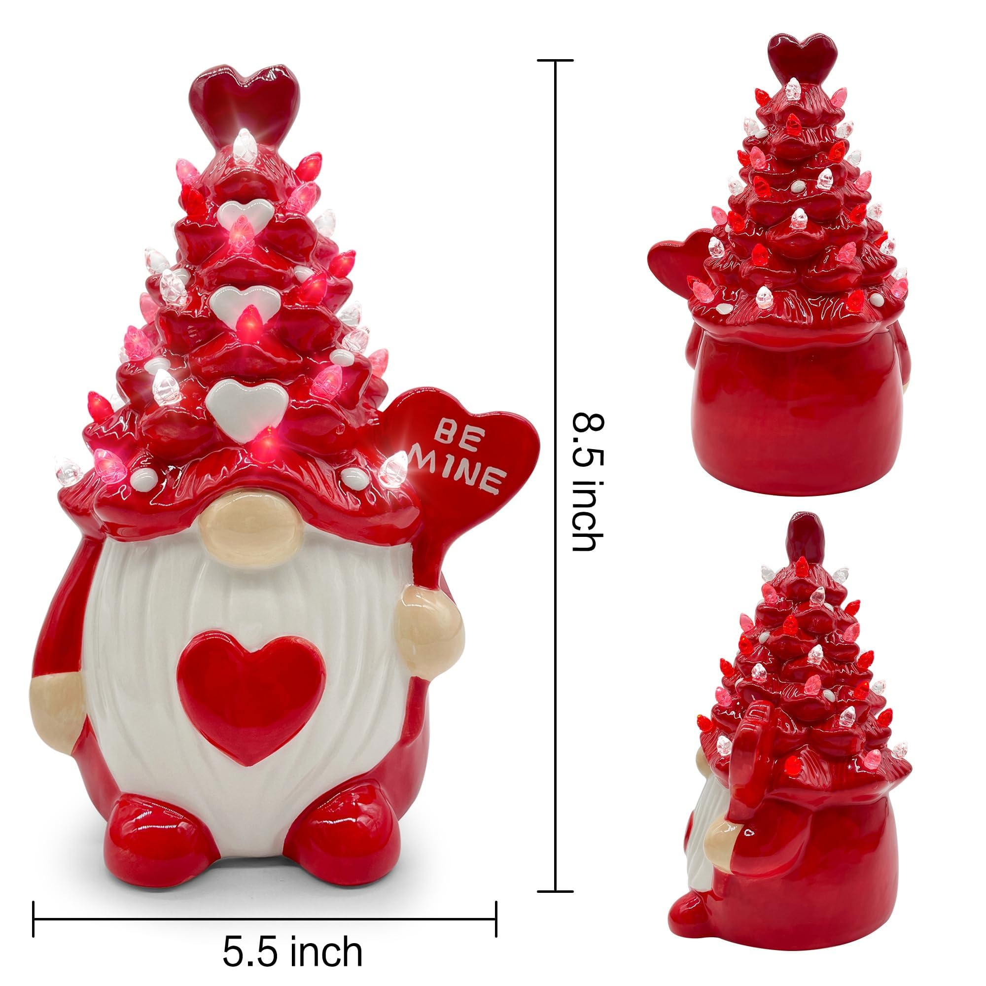 Hexagram gnomos cerámicos crean ambiente hogareño y acogedor.