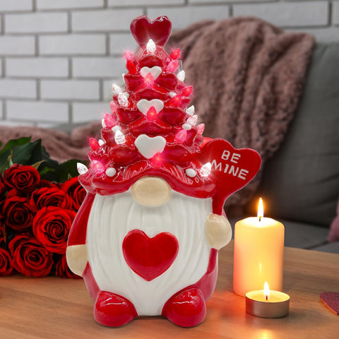 Hexagram detalle cerámico con corazones delicados para decoración.