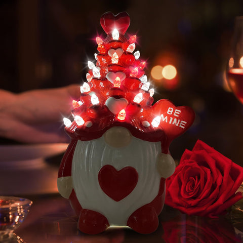 Hexagram gnomos cerámicos, uso versátil para manto o estante.