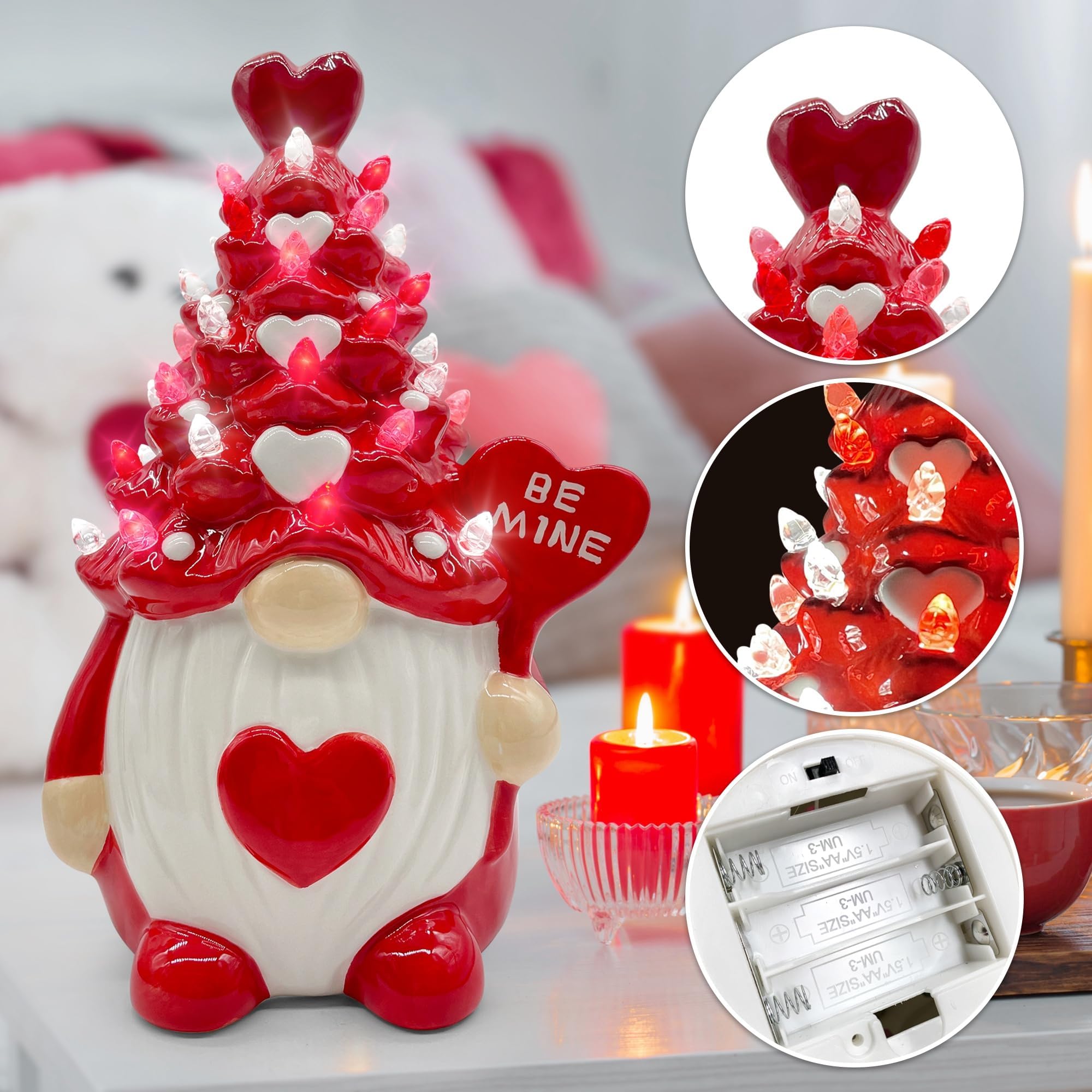 Hexagram gnomos cerámicos para ventana o mesa, decoración encantadora.