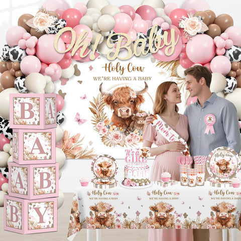 Manteles de mesa Highland Cow desechables para limpieza rápida.