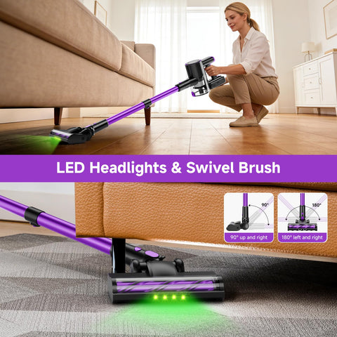 Cabezal anti-enredos evita nudos de pelo durante la limpieza