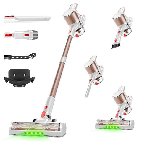 Honki aspiradora sin cable con motor de 500W para suelos y alfombras.