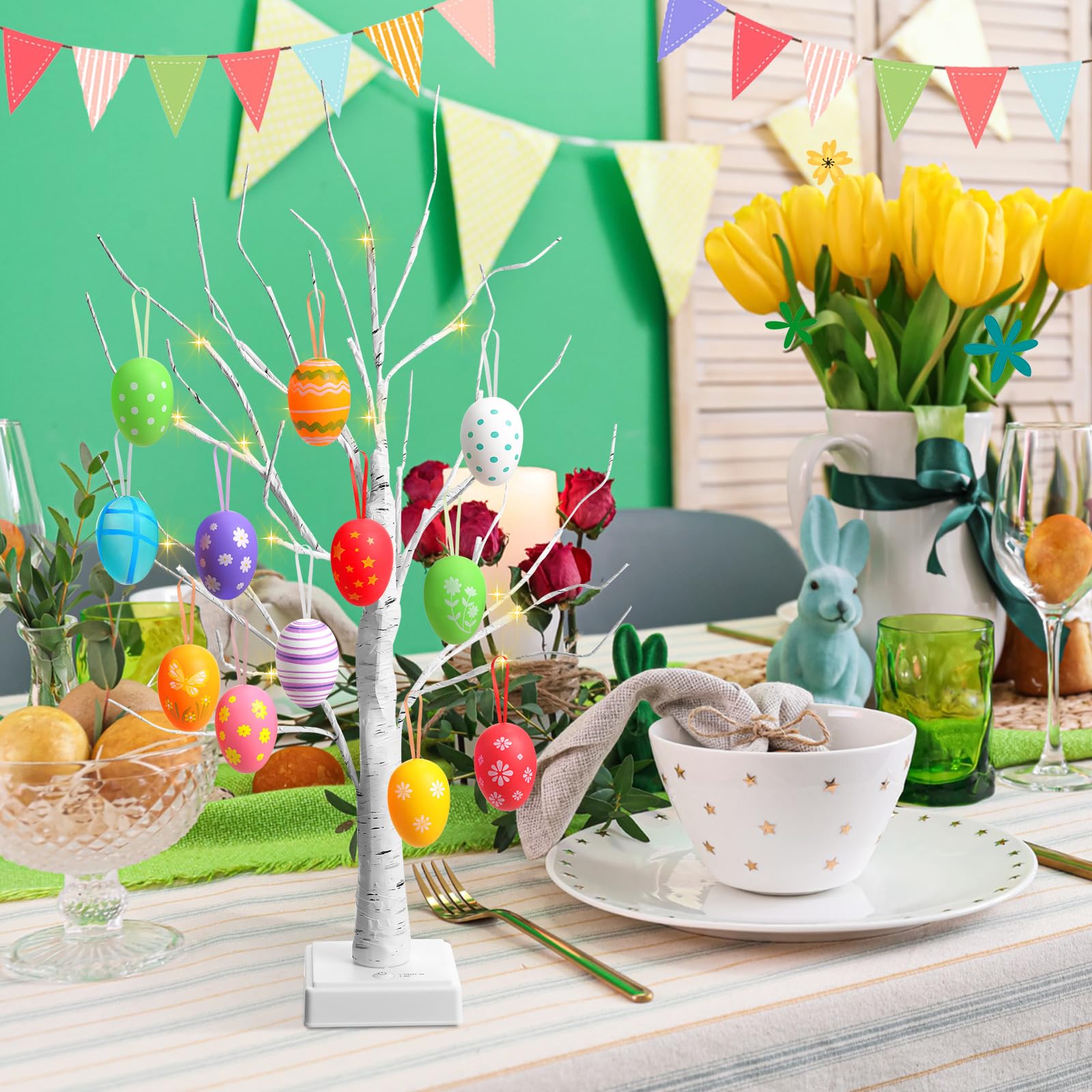 Honoson centro de mesa festivo para San Valentín, San Patricio y Pascua.