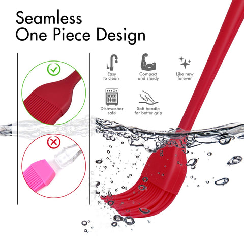 Pinceles HOTEC de una pieza, aptos para lavavajillas y limpieza rápida.