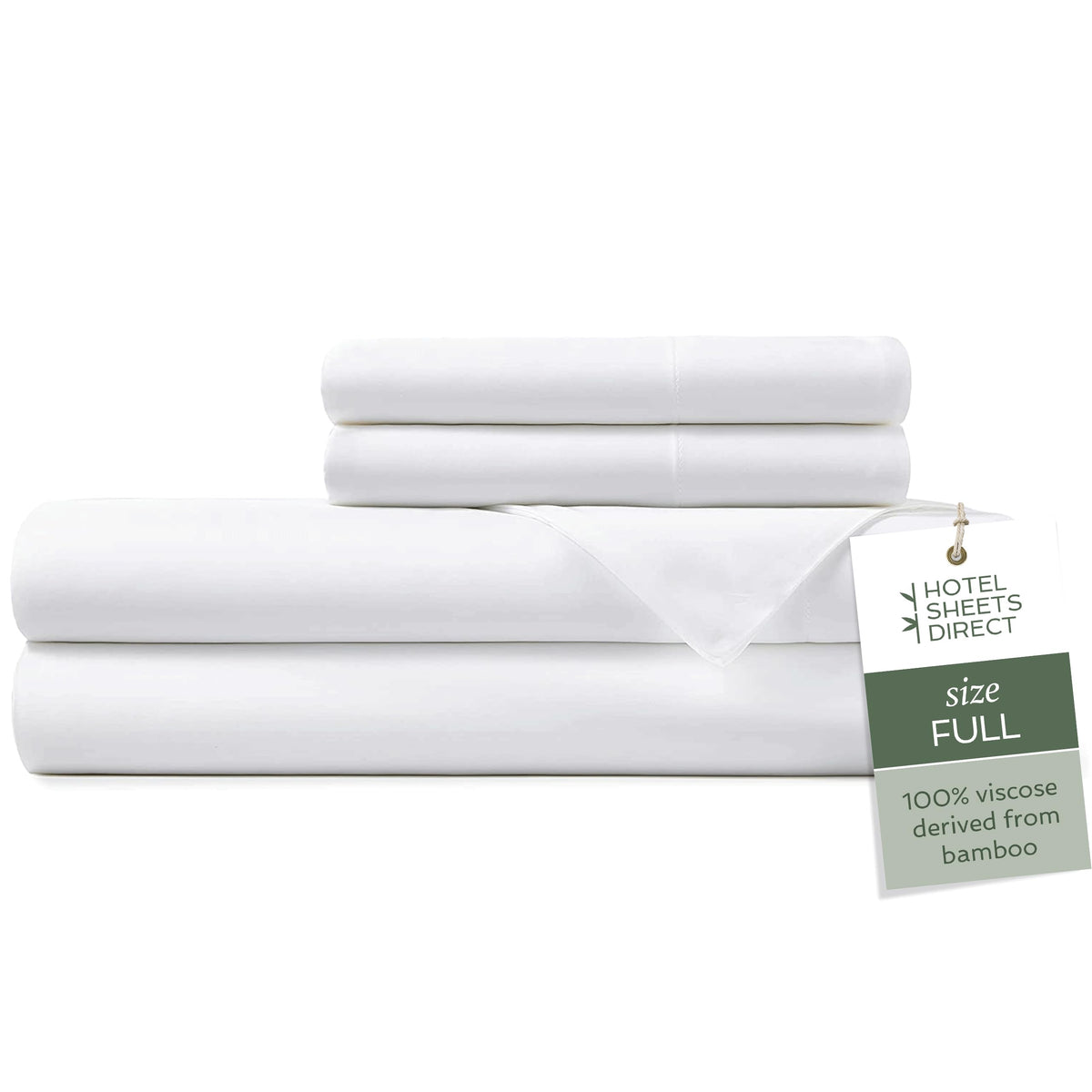 Hotel Sheets Direct: sábanas viscosa de bambú con acabado satinado para descanso suave.