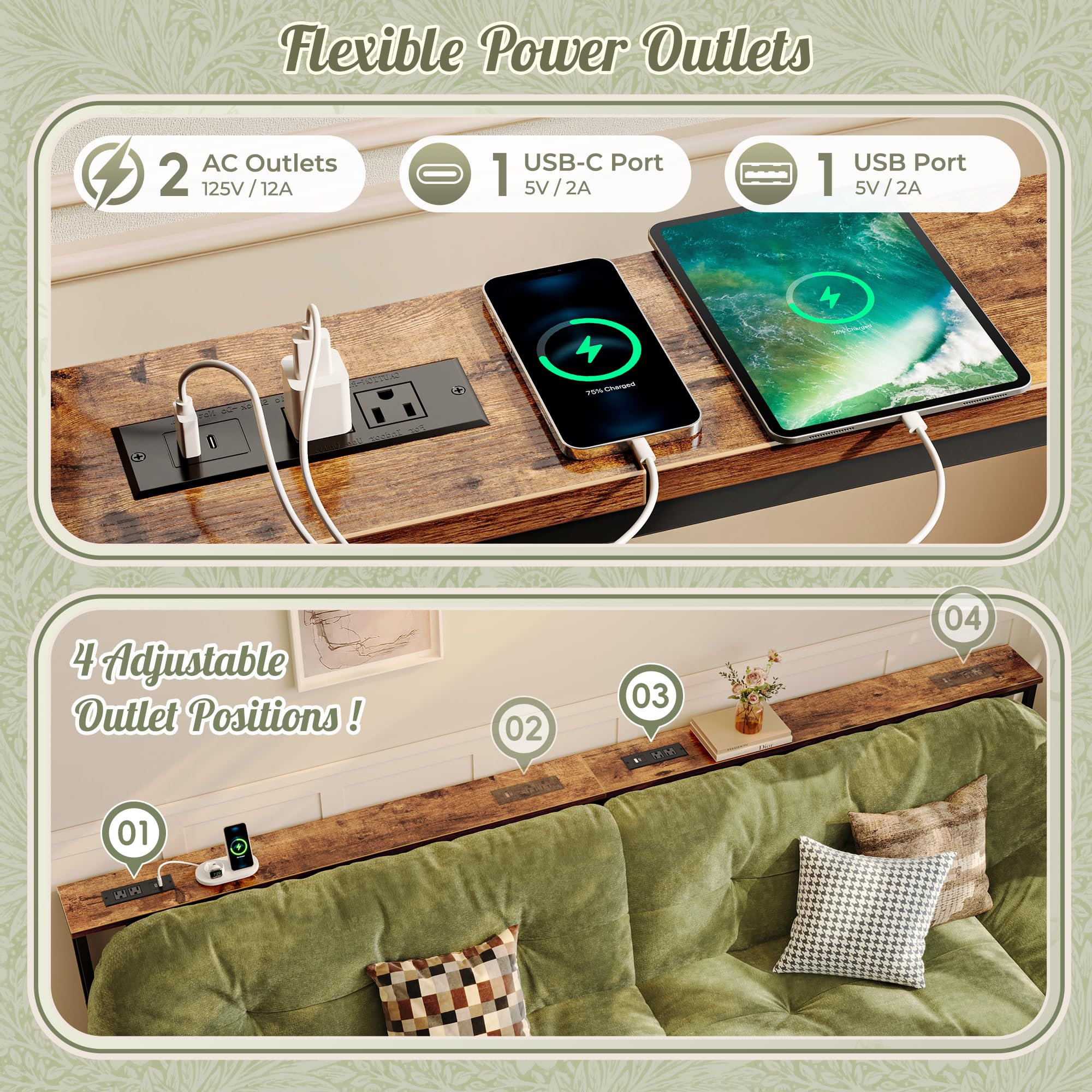 Huuger consola con patas protectoras evita rayar el piso.