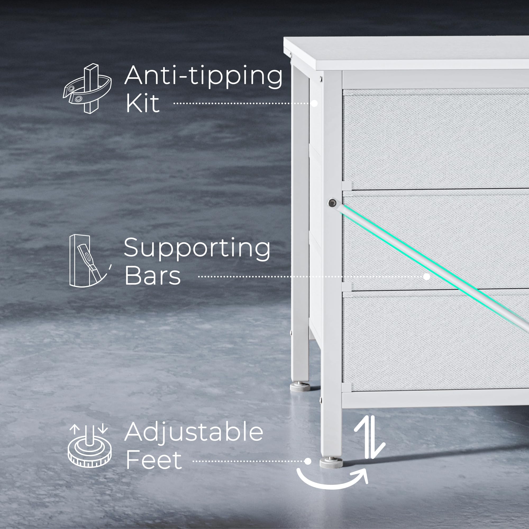 Huuger diseno multiusos para dormitorio, sala y vestidor
