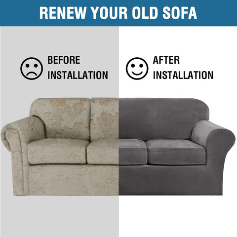 H.VERSAILTEX funda sofá instalación fácil, cambia el ambiente en minutos.