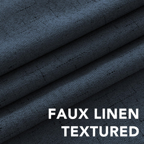 Vista lateral de la cortina de 84 pulgadas de largo de H.VERSAILTEX.