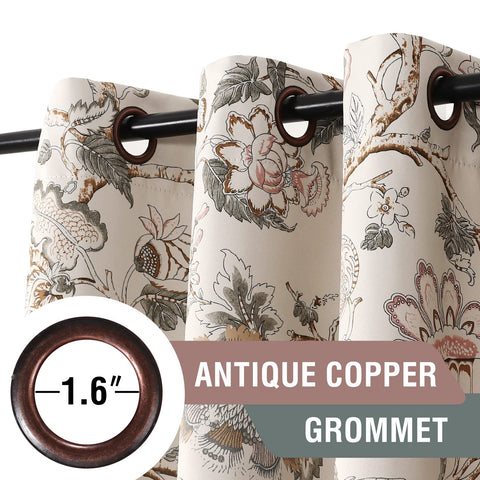 Bloqueo de luz cómodo con H.VERSAILTEX en estilo floral