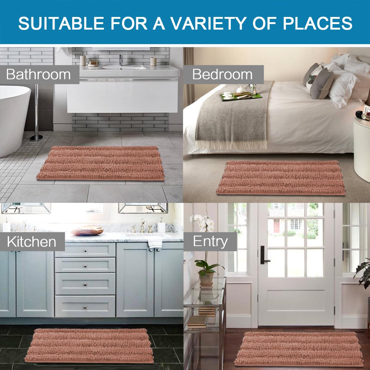 Conjunto de baño H.VERSAILTEX 2 piezas para pies cómodos.