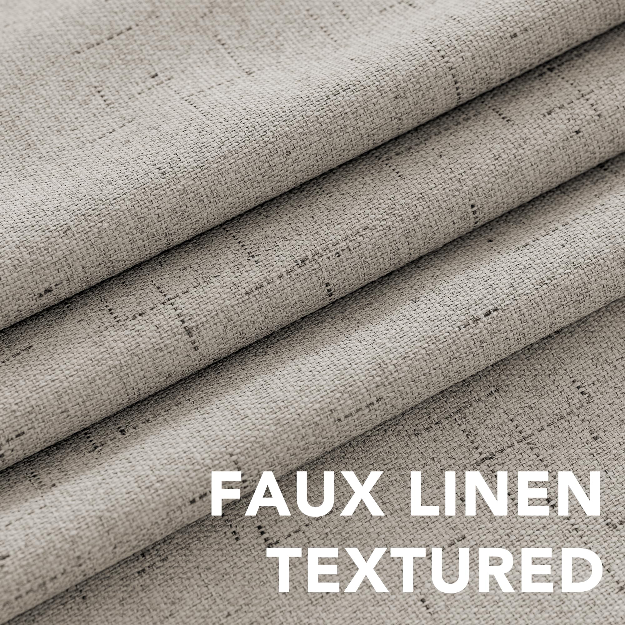 Textura de lino en cortinas H.VERSAILTEX con blackout