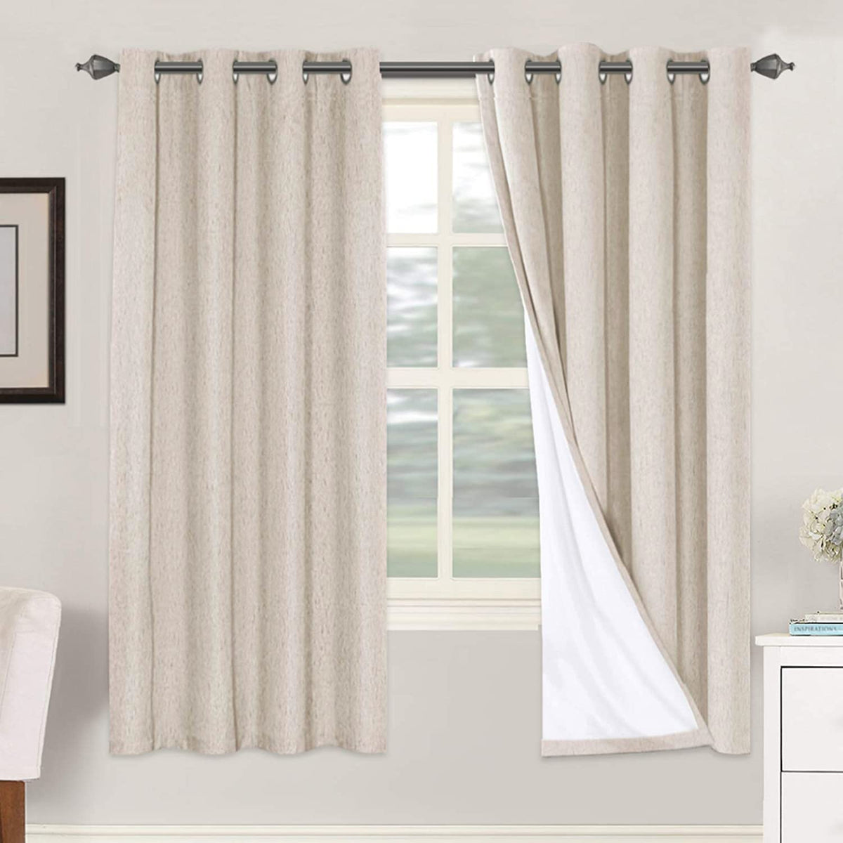 Cortinas H.VERSAILTEX con oscurecimiento total para dormir sin interrupciones