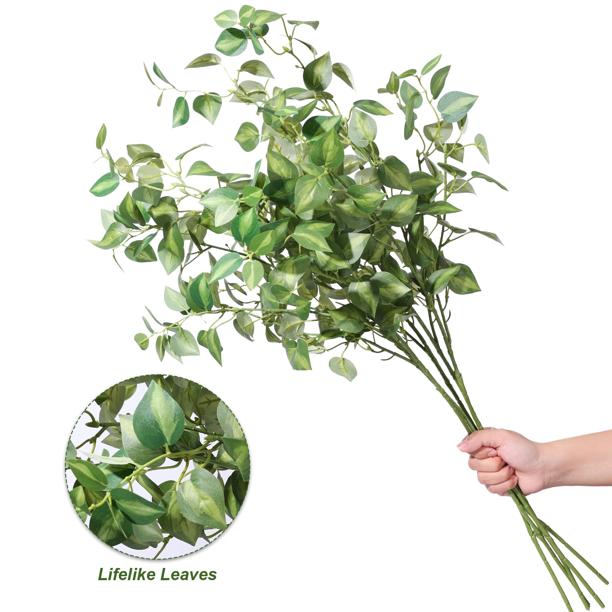 Decoración de hogar con ramas de eucalipto artificial HyeFlora