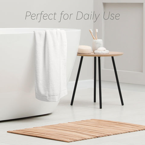 Toalla de mano Hzesyd para dormitorio, blanca y decorativa