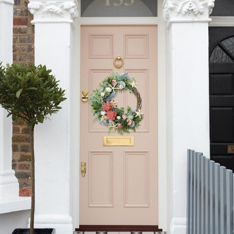 Idyllic Corona Shell detalle de costero para decoración duradera.