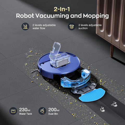 iMartine Robot Mop Function, mopa integrada para suelos limpios.