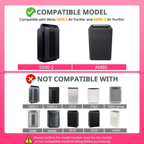 isinlive 5500-2 AM80 compatibilidad filtro fiable para AM80 y 5500-2