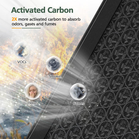 isinlive Carbón activado absorbe olores y mejora la frescura