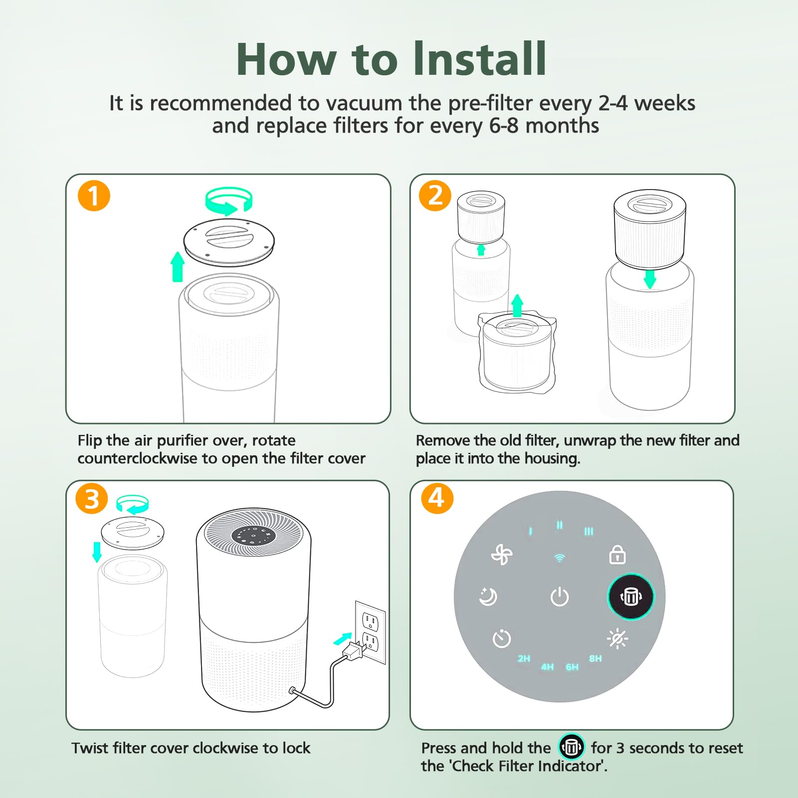 isinlive Core 300 electrostatico mejorado ahorro de energía y vida útil