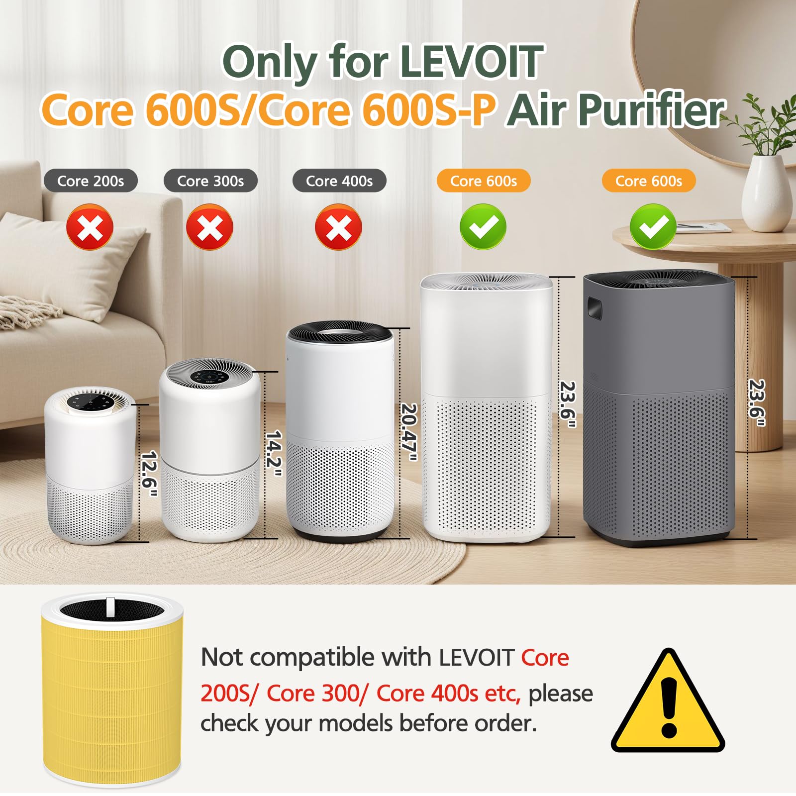 isinlive Core 600S HEPA 3-en-1: captura 0,3 micras y reduce olores.