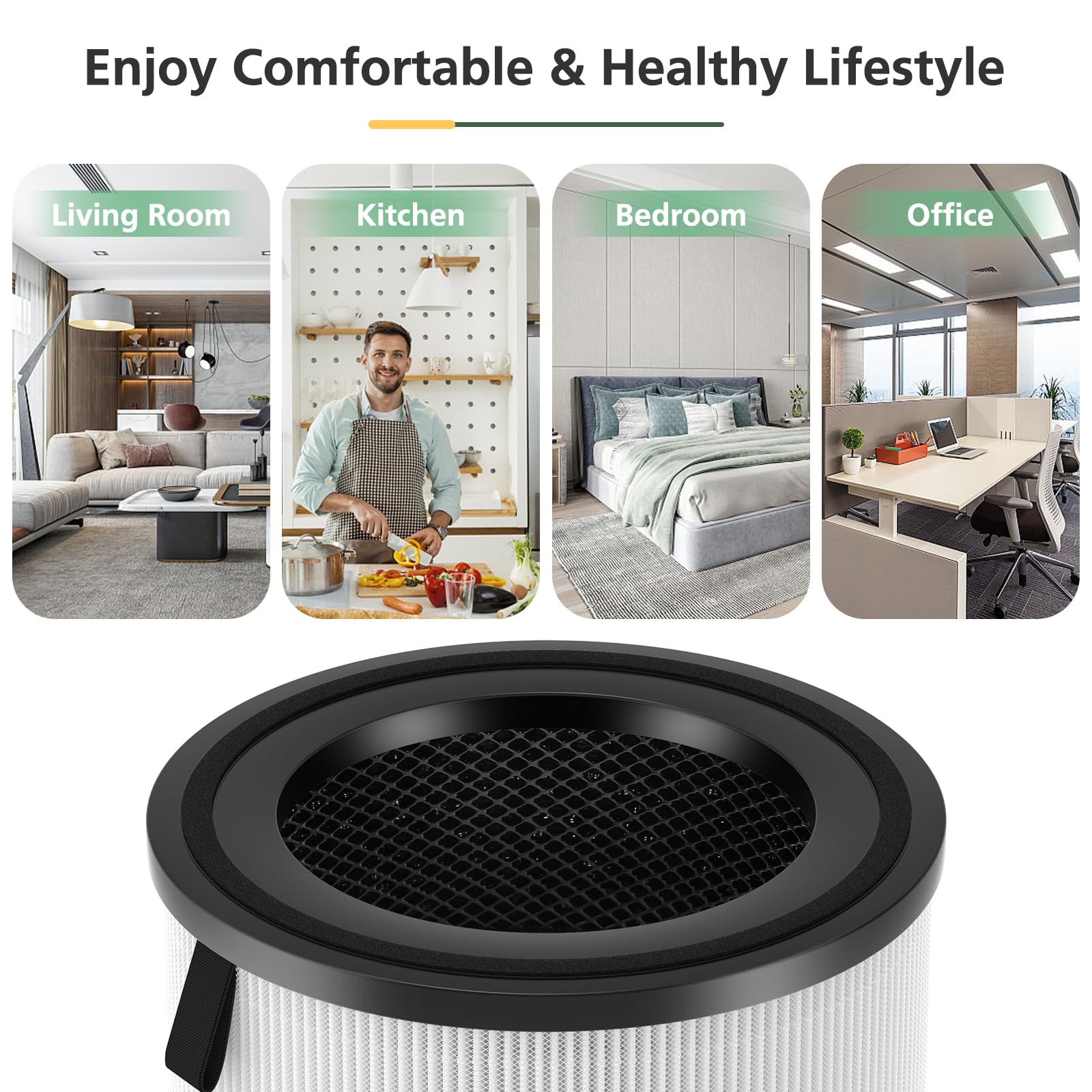 isinlive dos filtros LV-H133, mantenimiento cómodo y económico