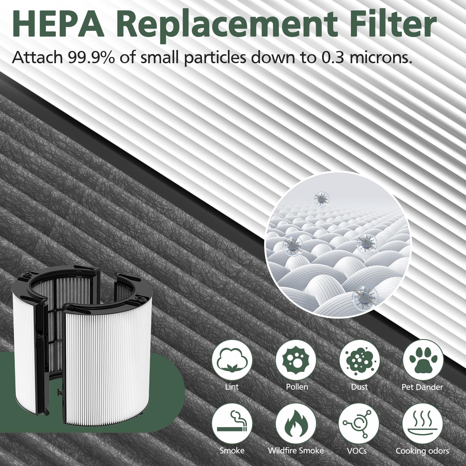 Compatibilidad amplia con Dyson Pure Cool y Pure Hot Cool Cryptomic