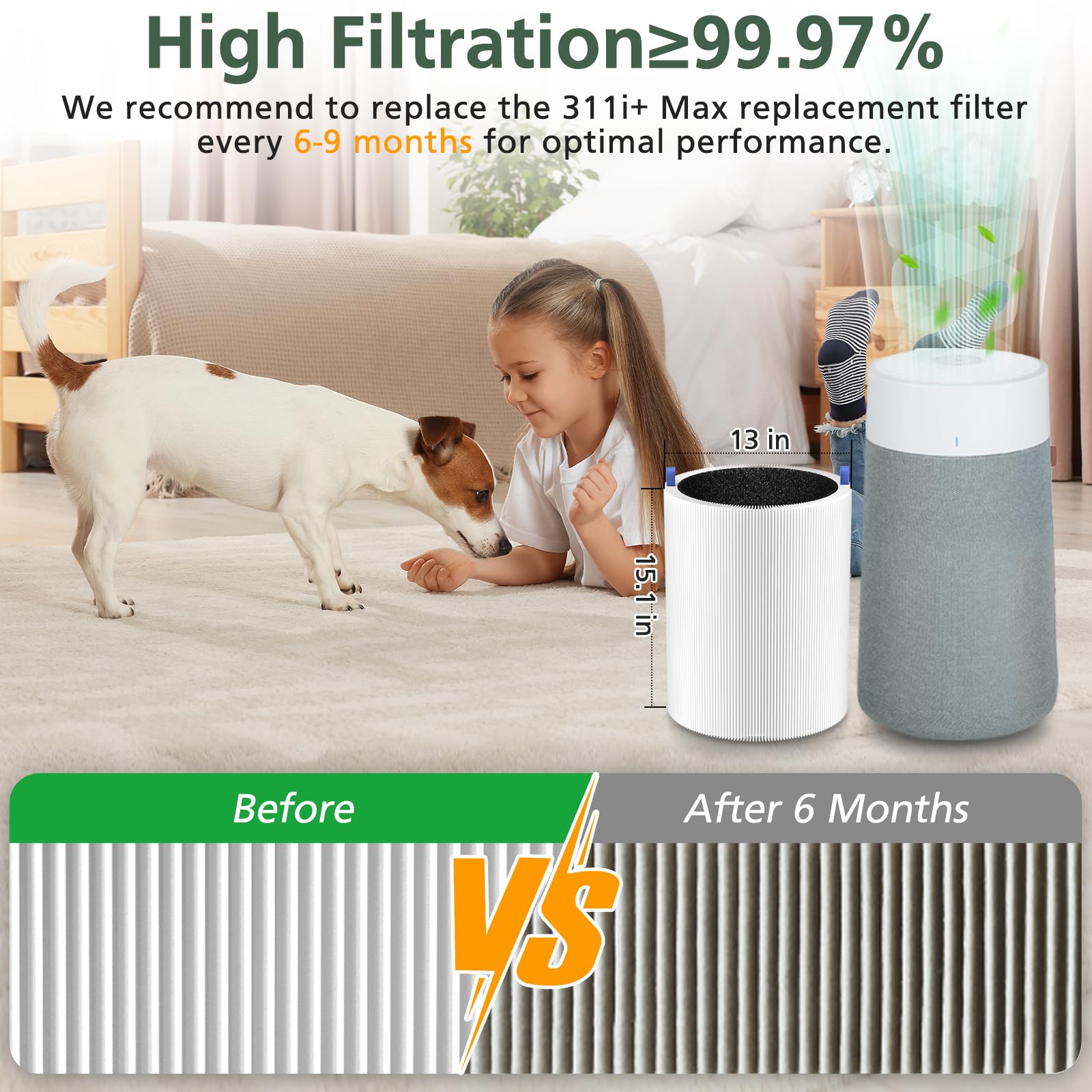 isinlive facil cambio filtro 311i-max: instalación rápida y sin complicaciones.