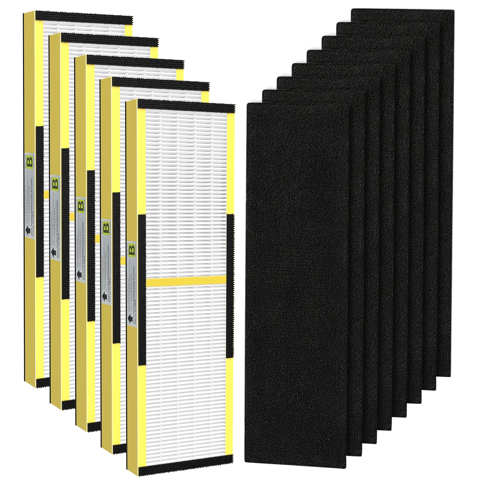 isinlive FLT4825 filtro HEPA-B paquete 5 para aire más limpio