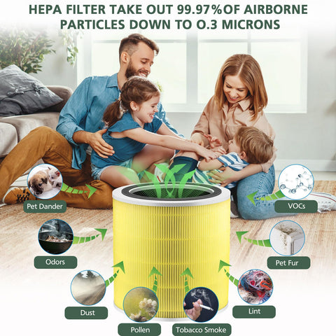 Pre-filtro de nylon fino que protege el flujo de aire.