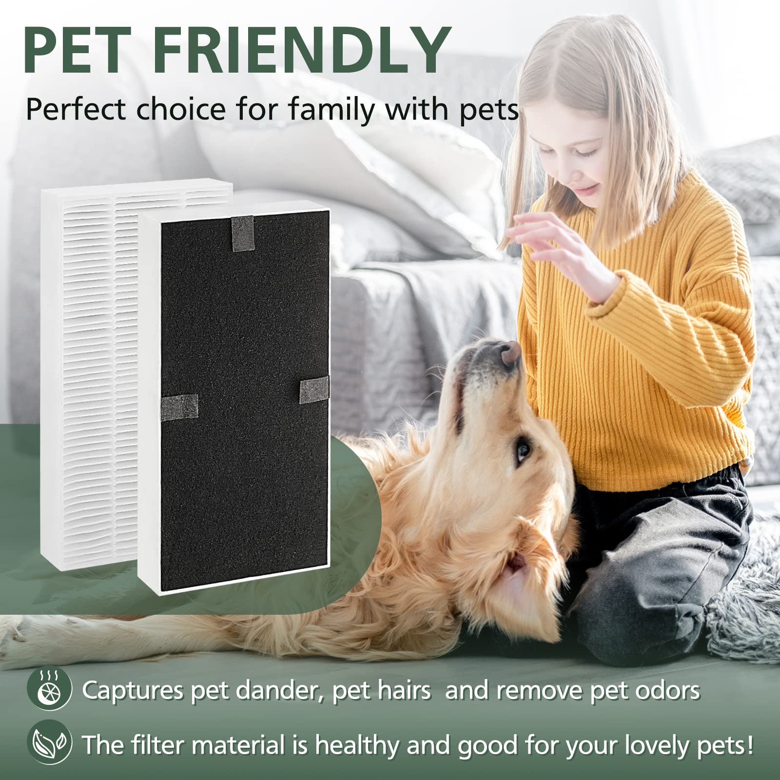 isinlive prefiltro de carbón reduce olores en el purificador