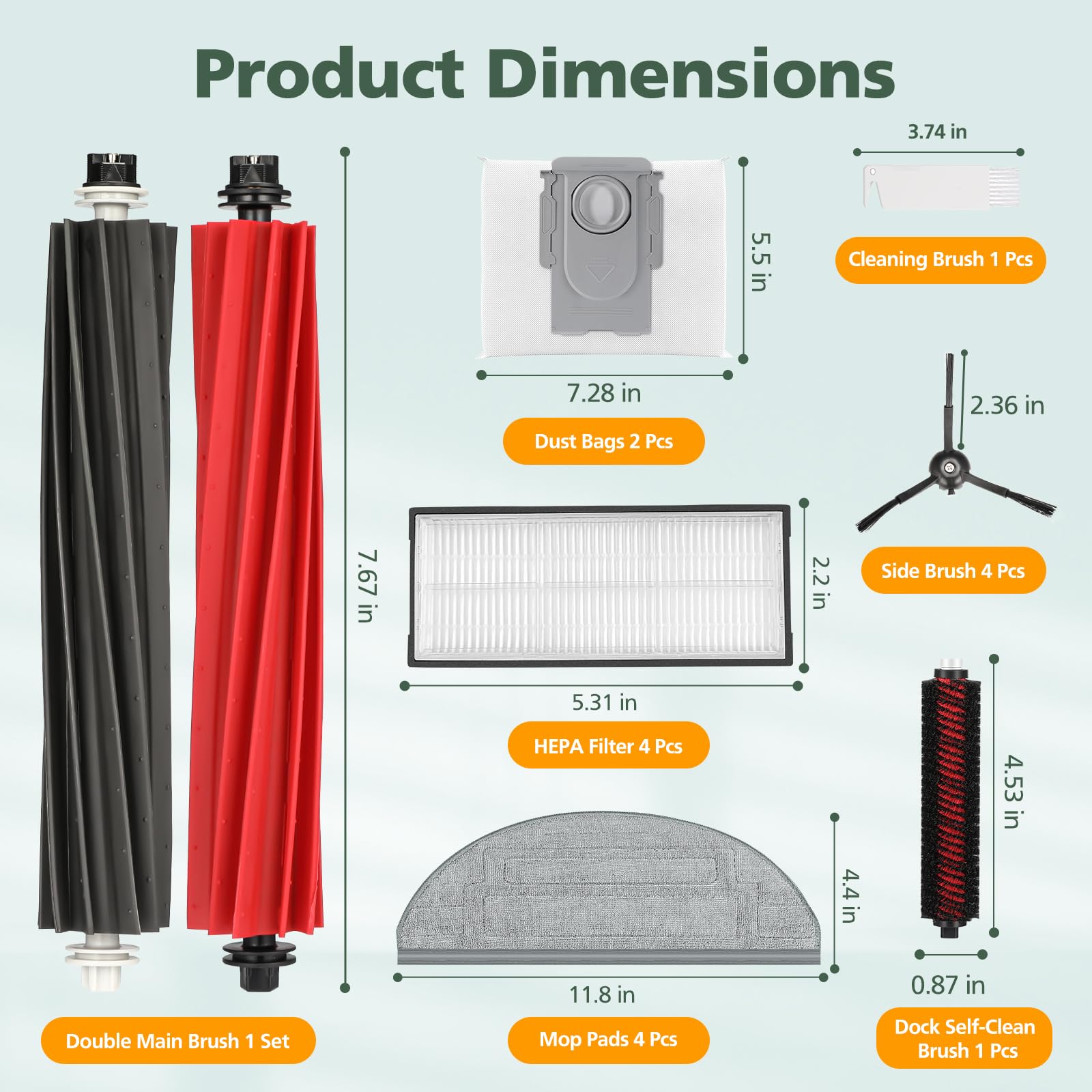 isinlive S8 Pro Ultra herramienta de limpieza para reemplazar piezas con facilidad