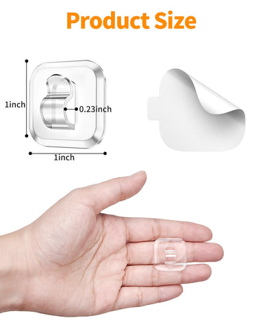 ispneay clips claros para luces LED: instalación rápida sin perforar.