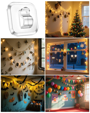 ispneay organizador de cables para luces: ordena tiras y cables en dormitorios.