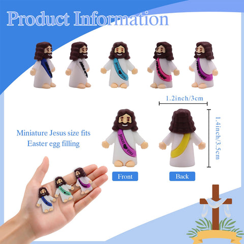 Figuras de Jesús en bulto, 10 colores, regalos religiosos