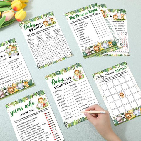 Jetec tarjetas de palabras para búsqueda de bebé, diversión