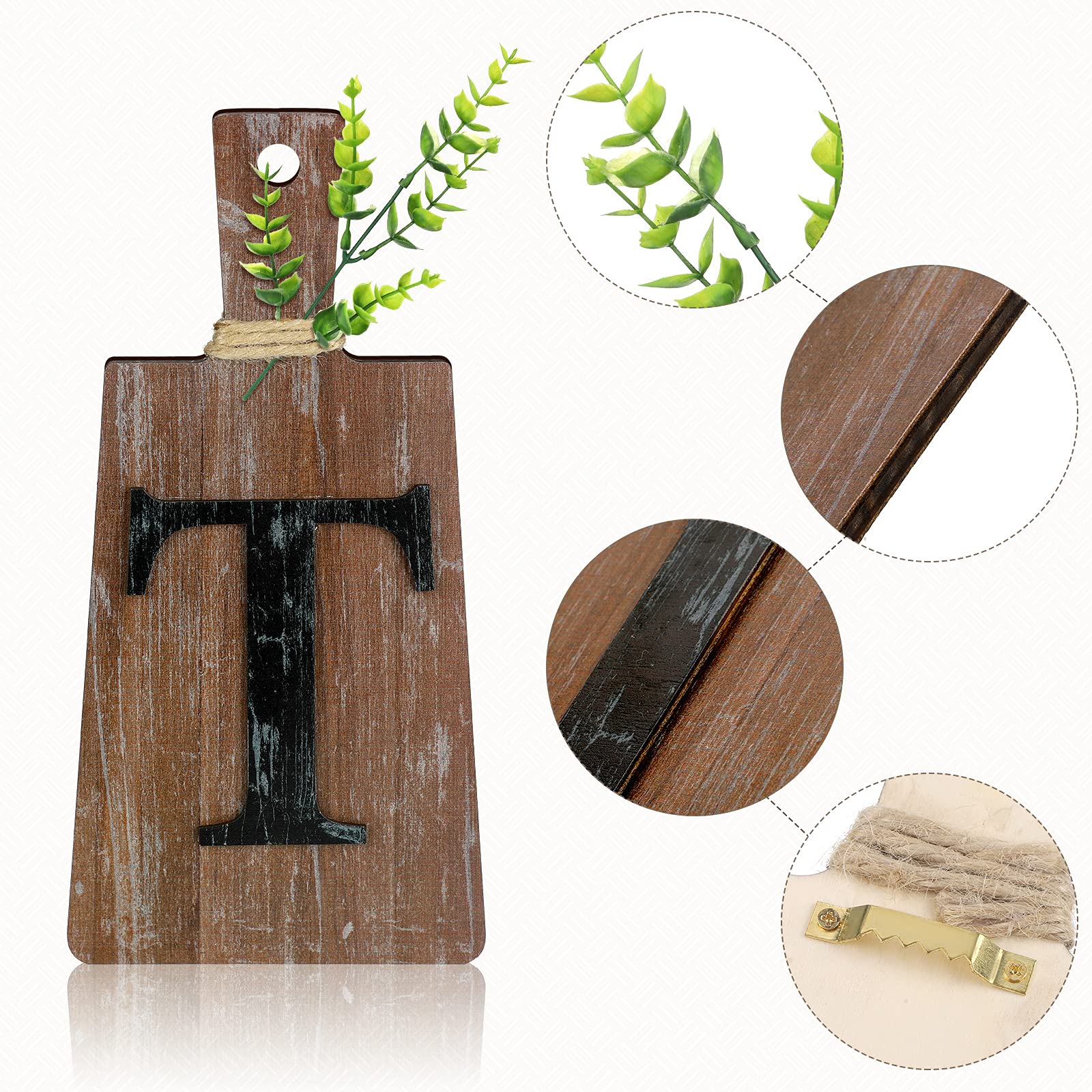 Jetec piezas decorativas para pared con acabado vintage y encanto rústico.